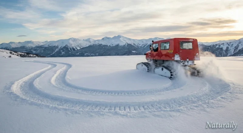 Kendaraan ekspedisi Wu Bolin berputar arah melarikan diri dari Stasiun McMurdo.