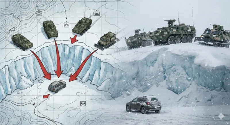 Pasukan AS melakukan serangan penjepit (pincer movement) terhadap tim ekspedisi Jepang.