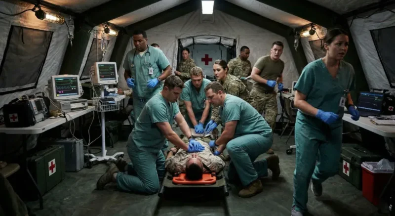 Tim medis militer AS berusaha menyelamatkan Kohei Kikuchi yang bunuh diri di tahanan.