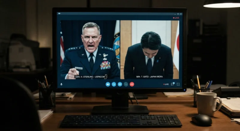 Militer AS menekan pejabat Jepang melalui konferensi video untuk mengambil alih kesalahan.