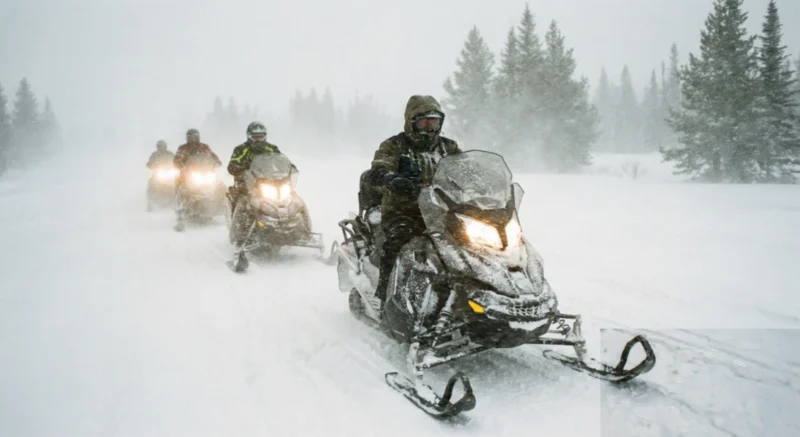Konvoi mobil salju membentuk formasi rapat untuk menciptakan titik buta radar bagi pelarian Wu Bolin.